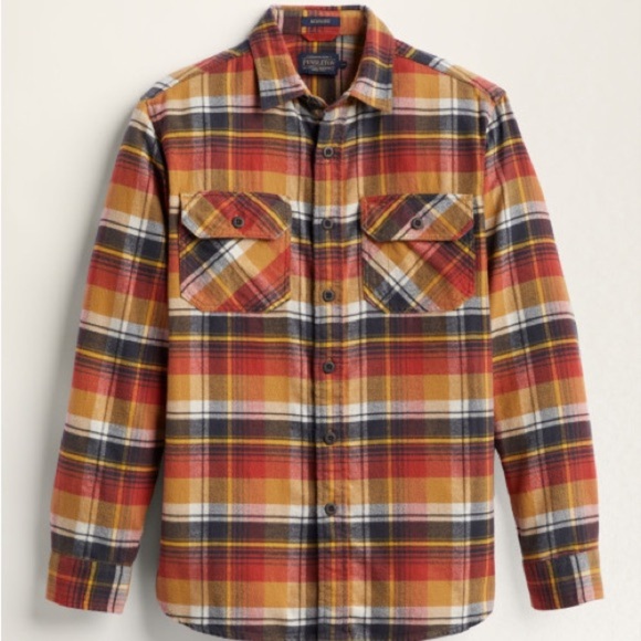 Men’s Pendleton Burnside Double-Brushed Flannel Shirt size small - Picture 1 of 8